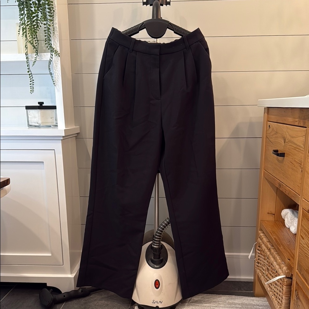 Abercrombie & Fitch Black Wide Leg Pants